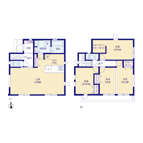 ２室に分けられるよう設計しております