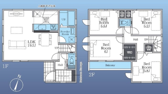 少し広めの玄関と１度は使って見たいＷ－ＣＬ付