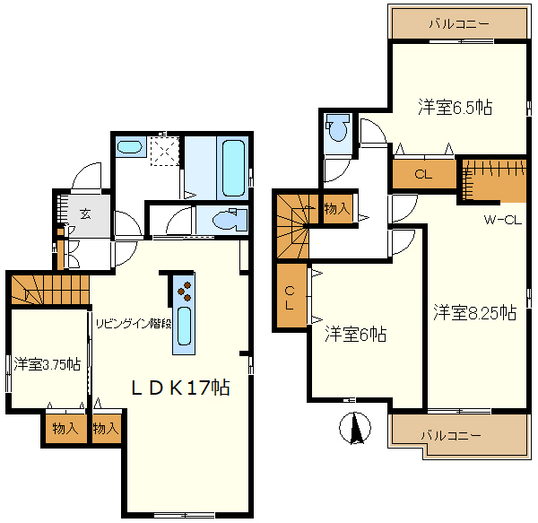 Ｗ－ＣＬとＷバルコニー