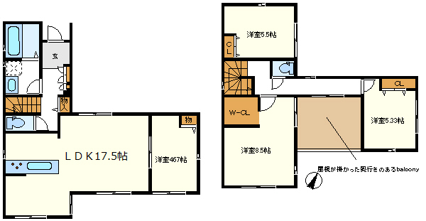 １号棟　Ｗ－ＣＬ付