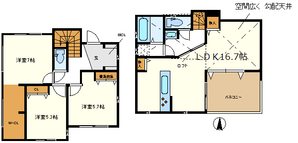 ５号棟　２階ＬＤＫ