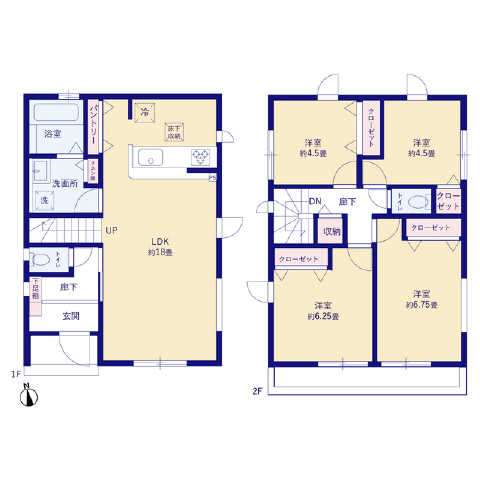 ３号棟　全室洋室２面採光、ワイドバルコニー