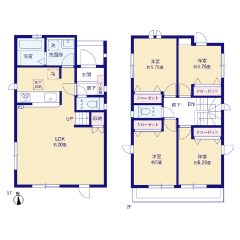 ７号棟　全室洋室２面採光、ワイドタイプバルコニー