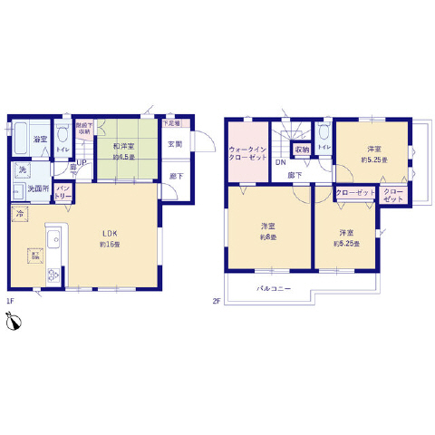 ５号棟　大きなＷ－ＣＬと広々バルコニー
