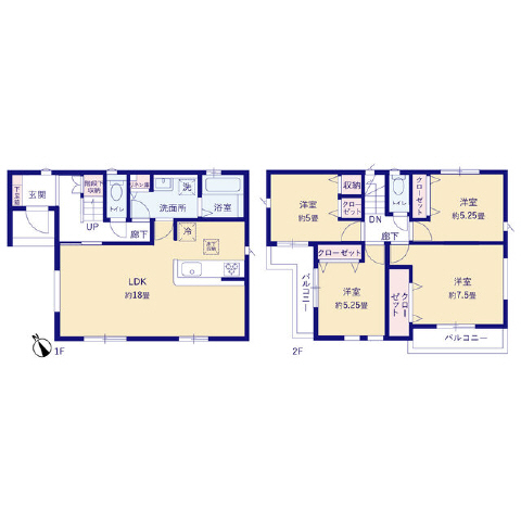 ８号棟　パウダールームリネン庫　Ｗバルコニー