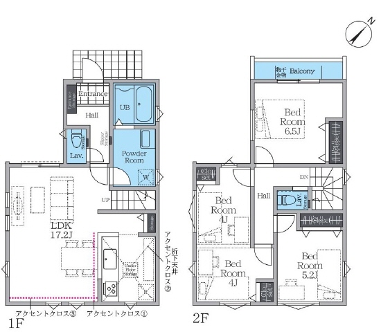 ８Ｊは２室にセパレート可能な設計になります。別途費用