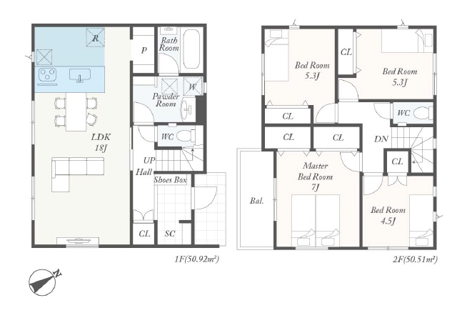 広めのパウダールーム