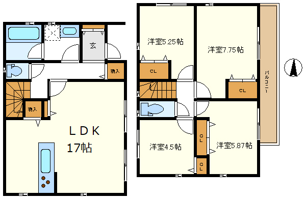 ７号棟　角地立地