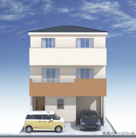 外壁パース　風景　車等は含まれません