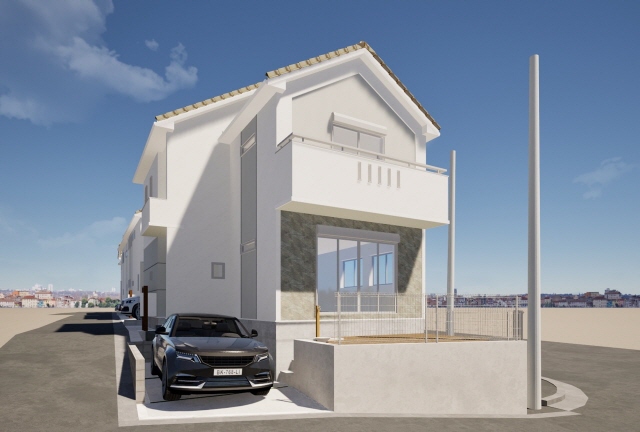 建物のみのパースとなりますので、近隣風景・車等は含まれておりません。
