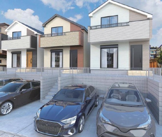 外観パース　風景　車等は含まれません