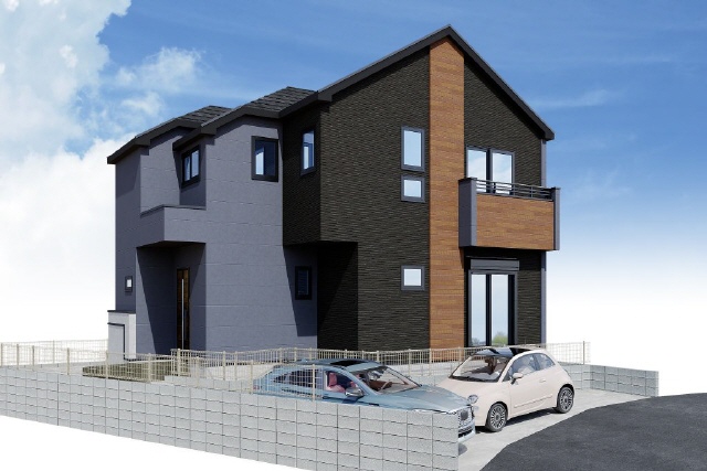 外観のみパース　風景　車外構は含まれません