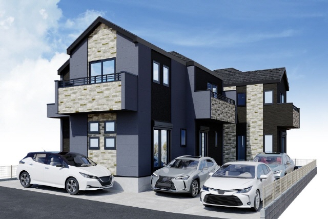 外観パース　近隣風景や自動車等は含まれません