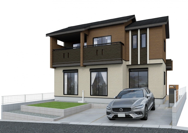 外観パース　風景　車等は含まれません