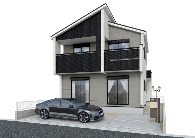 外観パース　風景　車等は含まれません