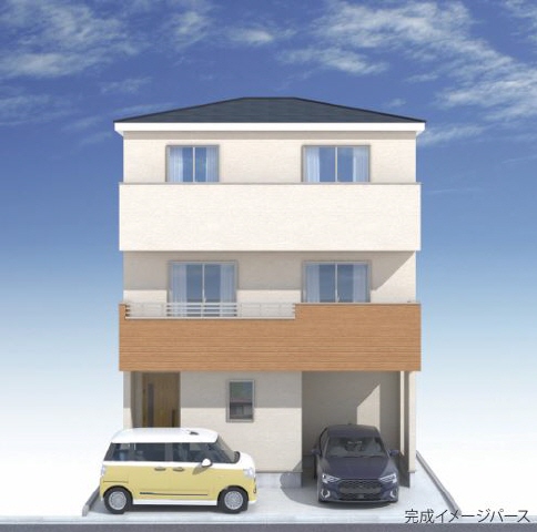 外観パース　風景　車等は含まれません