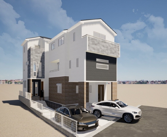 外観パース　風景　車等は含まれません