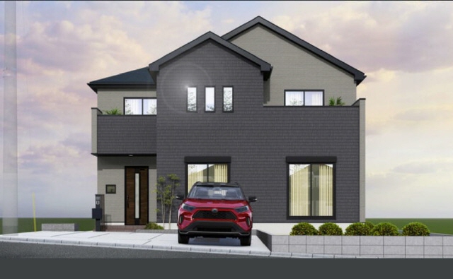 外観パース　風景　車等は含まれません