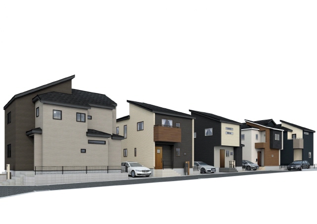 外観パース　風景　車等は含まれません