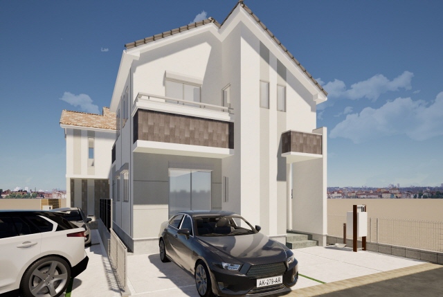 外観パース　風景　車等は含まれません