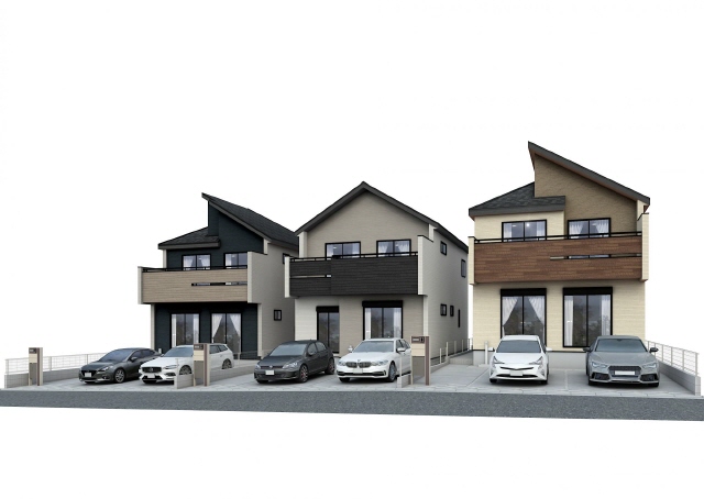 外観パース　風景　車等は含まれません