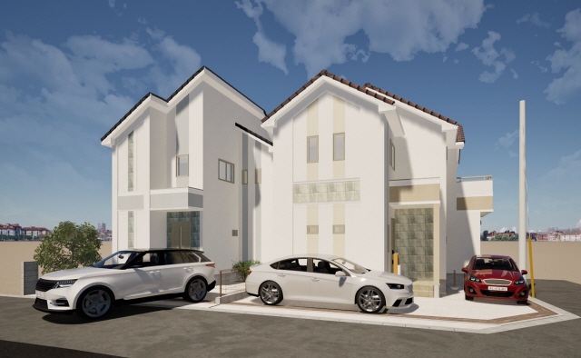 外観パース　風景　車等は含まれません