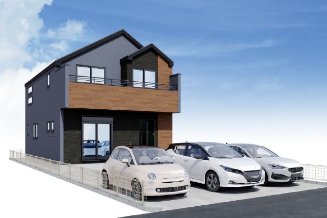 外観パース　風景　車等は含まれません