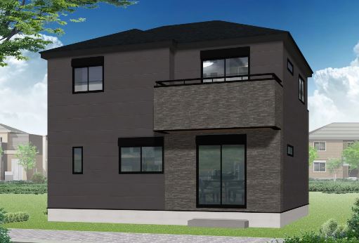 外壁のみのイメージパース　風景自動車等は含まれません。