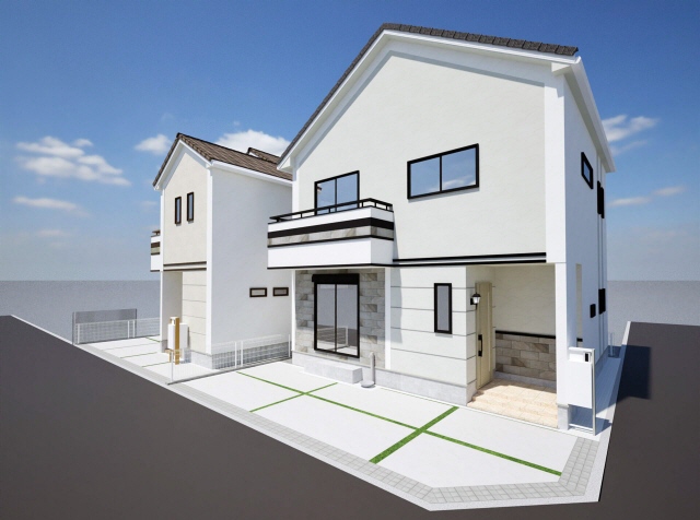 外観パース　風景　車等は含まれません