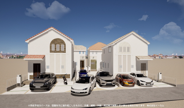 外観パース　風景　車等は含まれません