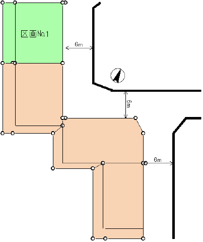 別途擁壁下未利用地、私道持分有
