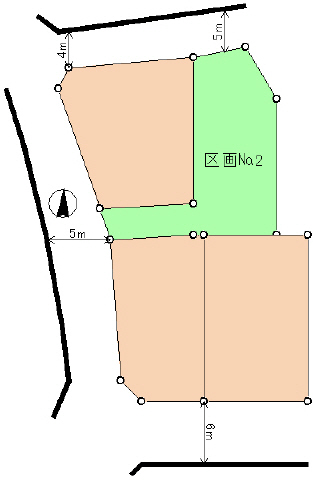 北側私道は利用出来ません