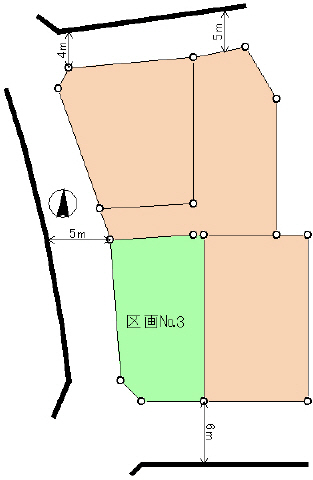 北側私道は利用出来ません