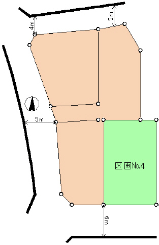北側私道は利用出来ません