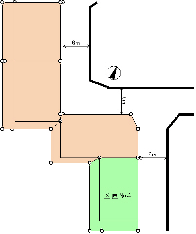 別途擁壁下未利用地、私道持分有