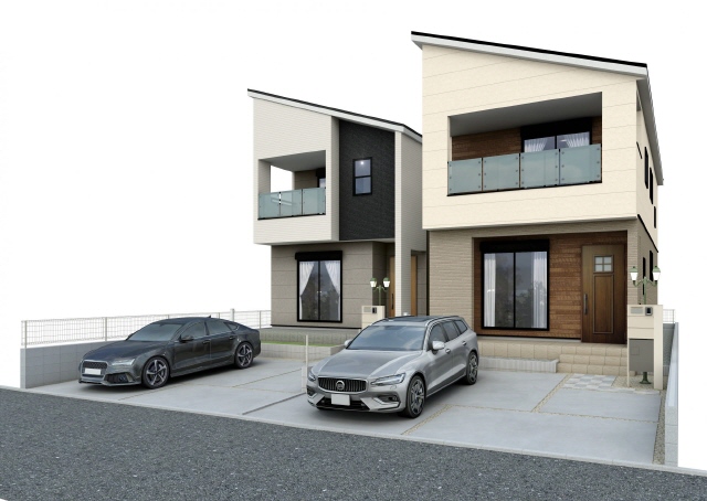 外観パース　風景　車等は含まれません